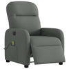Massagestoel Stof Donkergrijs