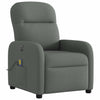 Massagestoel Stof Donkergrijs