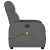 Massagestoel Stof Donkergrijs