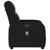Massagestoel Stof Zwart
