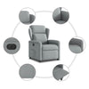 Fauteuil Stof Lichtgrijs