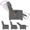 Massagestoel Stof Donkergrijs