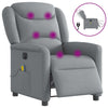 Massagestoel Stof Lichtgrijs