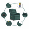 Massagestoel Stof Donkergroen