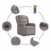 Sta-Op-Massagestoel Stof Taupe
