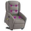 Sta-Op-Massagestoel Stof Taupe