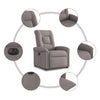 Fauteuil Verstelbaar Elektrisch Stof Taupe