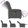 Massagestoel Stof Donkergrijs
