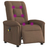 Massagestoel Stof Bruin