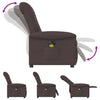 Massagestoel Stof Donkerbruin