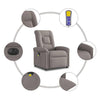 Massagestoel Stof Taupe