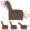 Sta-Op-Massagestoel Stof Bruin