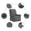 Fauteuil Stof Donkergrijs