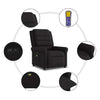 Massagestoel Stof Zwart