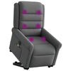 Sta-Op-Massagestoel Stof Donkergrijs