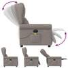 Massagestoel Stof Taupe