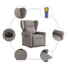 Massagestoel Stof Taupe