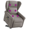 Sta-Op-Massagestoel Stof Taupe