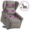 Sta-Op-Massagestoel Stof Taupe
