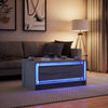 Salontafel Met Led-Verlichting Bewerkt Hout Eiken