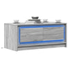 Salontafel Met Led-Verlichting Bewerkt Hout Eiken