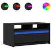 Salontafel Met Led-Verlichting Bewerkt Hout