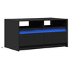Salontafel Met Led-Verlichting Bewerkt Hout