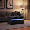 Salontafel Met Led-Verlichting Bewerkt Hout