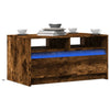 Salontafel Met Led-Verlichting Bewerkt Hout