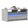 Salontafel Met Led-Verlichting Bewerkt Hout