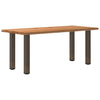 Eettafel Rechthoekig 200X90X74 Cm Massief Eikenhout Lichtbruin Naturel