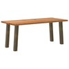 Eettafel Rechthoekig 240X80X74 Cm Massief Eikenhout Lichtbruin Naturel