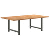 Eettafel Rechthoekig Massief Eikenhout Lichtbruin