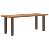 Eettafel Rechthoekig 200X90X74 Cm Massief Eikenhout Lichtbruin Naturel