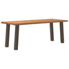 Eettafel Rechthoekig 240X80X74 Cm Massief Eikenhout Lichtbruin Naturel