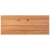 Eettafel Rechthoekig 200X80X74 Cm Massief Eikenhout Lichtbruin Wit