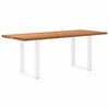 Eettafel Rechthoekig Massief Eikenhout Lichtbruin