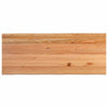 Eettafel Met Natuurlijke Rand Massief Eikenhout Rechthoekig Zwart