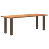 Eettafel Rechthoekig 200X90X74 Cm Massief Eikenhout Lichtbruin Naturel