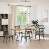 Eettafel Met Natuurlijke Rand Eikenhout Lichtbruin