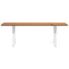 Eettafel Met Natuurlijke Rand Eikenhout Lichtbruin