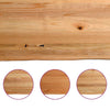 Eettafel Met Natuurlijke Rand Eikenhout Lichtbruin