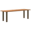 Eettafel Rechthoekig 200X90X74 Cm Massief Eikenhout Lichtbruin Naturel