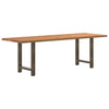 Eettafel Rechthoekig Massief Eikenhout Lichtbruin