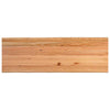 Eettafel Met Natuurlijke Rand 240X80X74 Cm Massief Eikenhout Antraciet