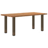 Eettafel Rechthoekig 200X90X74 Cm Massief Eikenhout Lichtbruin Naturel