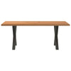 Eettafel Rechthoekig Massief Eikenhout Lichtbruin