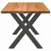 Eettafel Rechthoekig Massief Eikenhout Lichtbruin