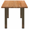 Eettafel Rechthoekig 200X90X74 Cm Massief Eikenhout Lichtbruin Naturel