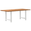 Eettafel Rechthoekig Massief Eikenhout Lichtbruin